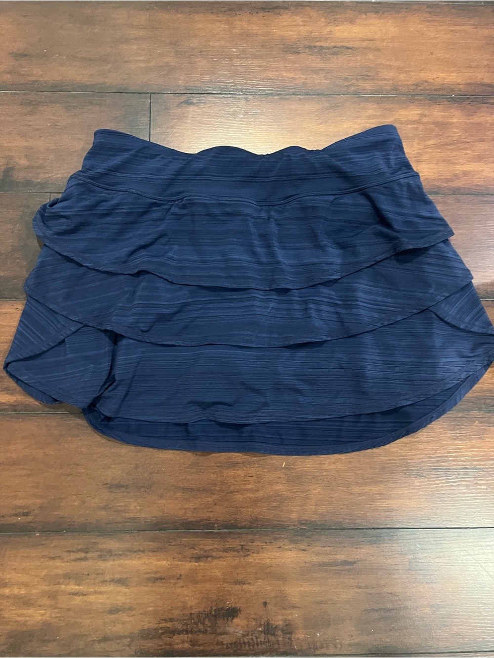 Ideology Navy Layered Ruffle Mini Skirt